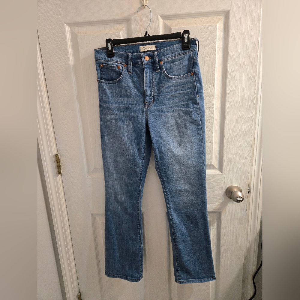 Madewell Jeans Womens 27 Blue Light Wash Cali Demi Boot Stretch Jeans